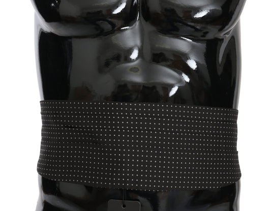 Fajín elegante de seda con lunares negros de Dolce & Gabbana