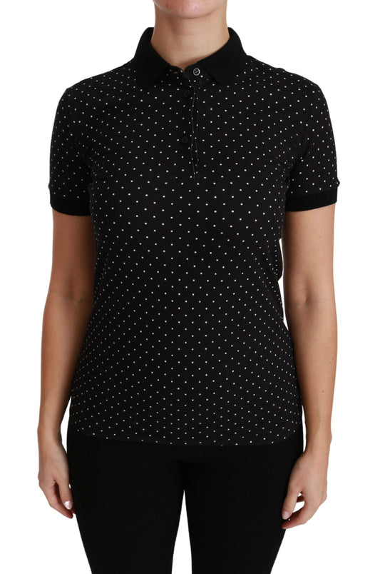 Polo elegante de lunares negros de Dolce & Gabbana