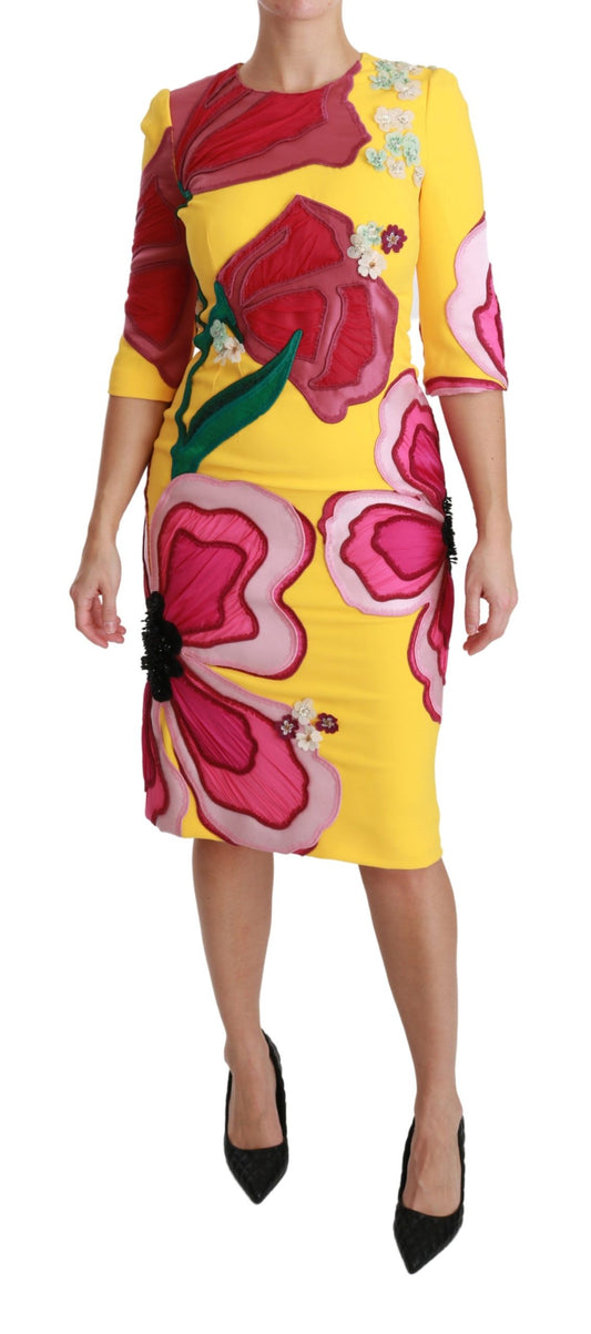 Vestido tubo hasta la rodilla Sunshine Bloom de Dolce & Gabbana