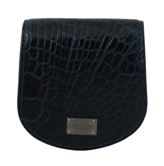 Monedero tipo cartera con diseño de moneda en azul oscuro de Dolce & Gabbana