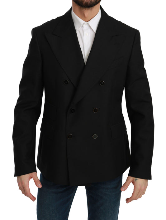 Blazer formal elegante de corte entallado en color negro de Dolce & Gabbana