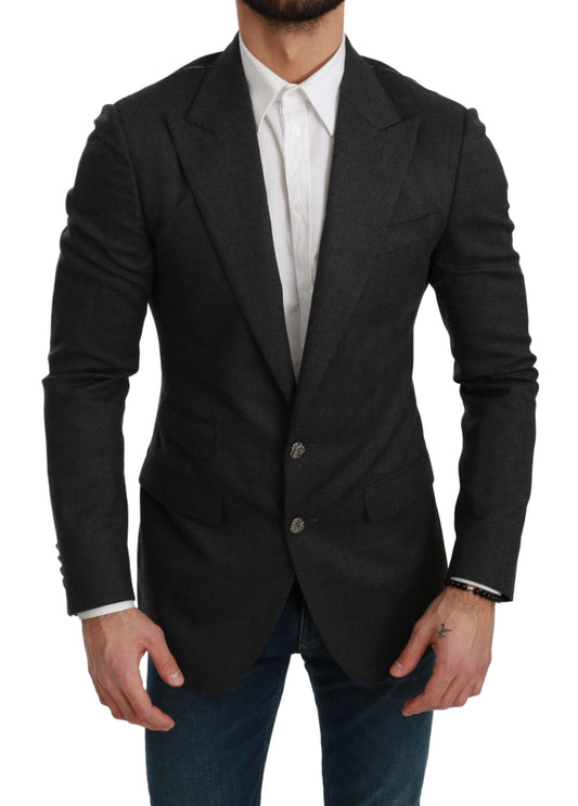 Blazer formal elegante de corte entallado en gris de Dolce & Gabbana