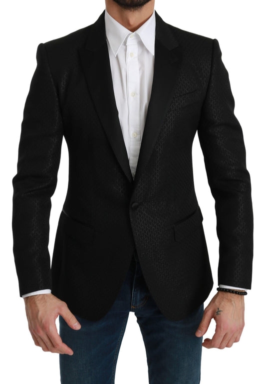 Chaqueta blazer negra Martini de corte entallado de Dolce & Gabbana