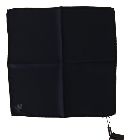 Pañuelo de bolsillo elegante de seda negra de Dolce & Gabbana