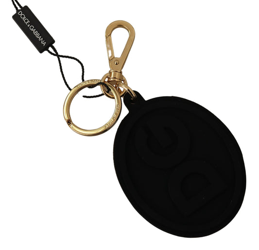 Elegante llavero en color negro y dorado de Dolce & Gabbana