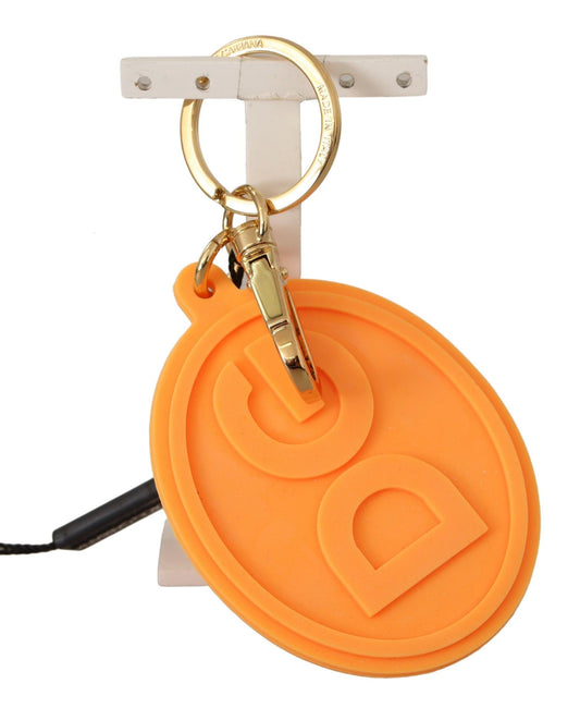 Impresionante llavero y dije para bolso en oro naranja de Dolce & Gabbana