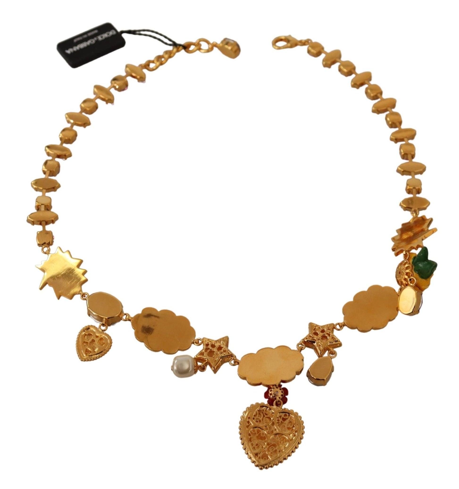 Collar con dijes de Dolce & Gabbana con elementos pintados a mano