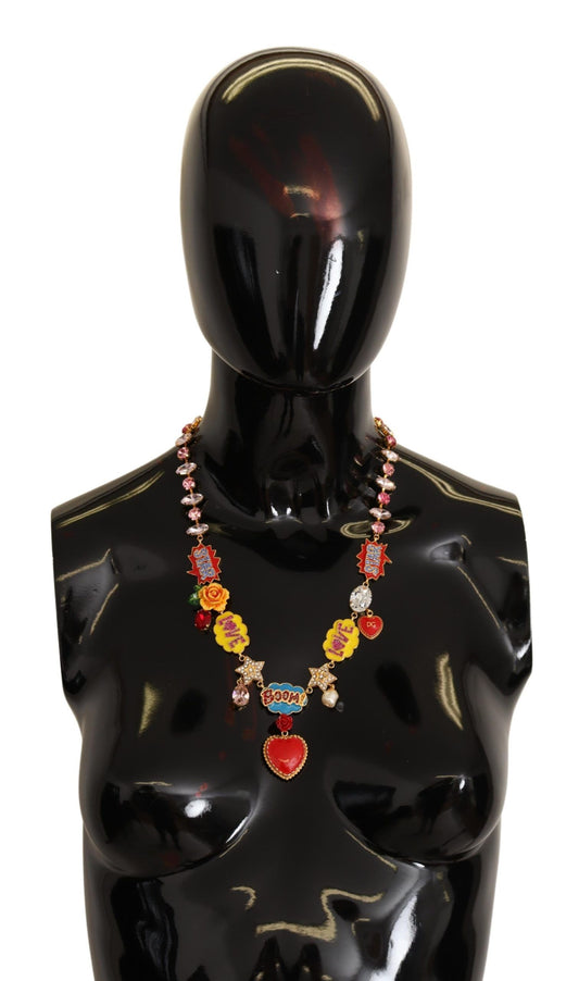 Collar llamativo con dibujos animados de Fumetti de Dolce & Gabbana
