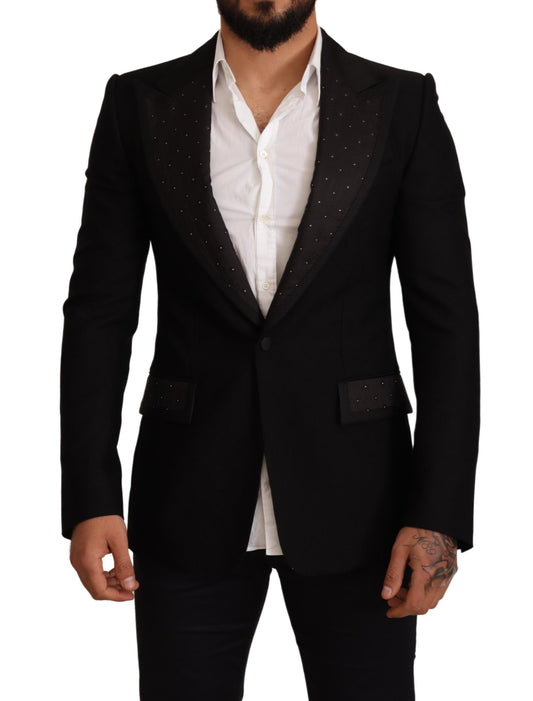 Chaqueta blazer negra elegante de corte entallado de Dolce & Gabbana