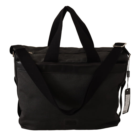 Bolso bandolera elegante de piel y denim para hombre de Dolce & Gabbana