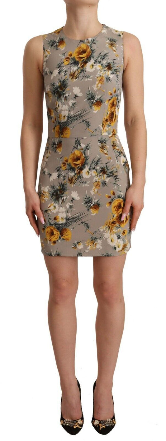 Vestido mini elegante con estampado floral de Dolce & Gabbana