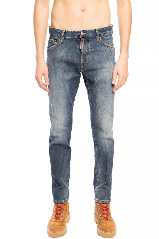 Pantalones vaqueros desgastados 'Cool Guy Jean' de Dsquared² en azul marino