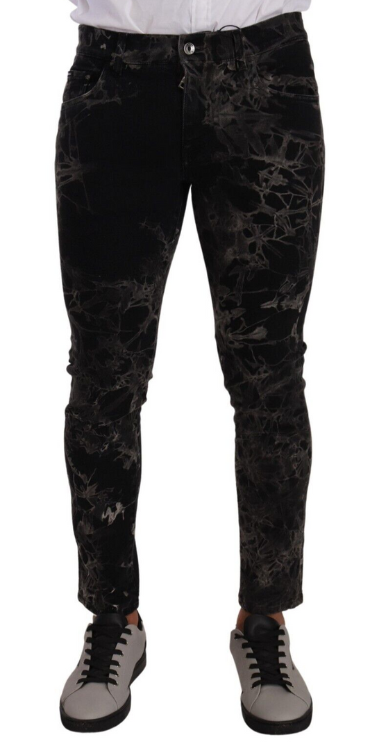 Vaqueros ajustados con estampado de Dolce & Gabbana