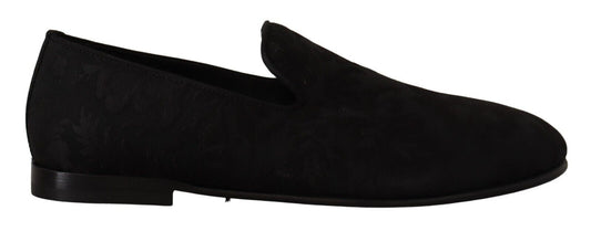 Mocasines planos elegantes con diseño de jacquard de Dolce & Gabbana