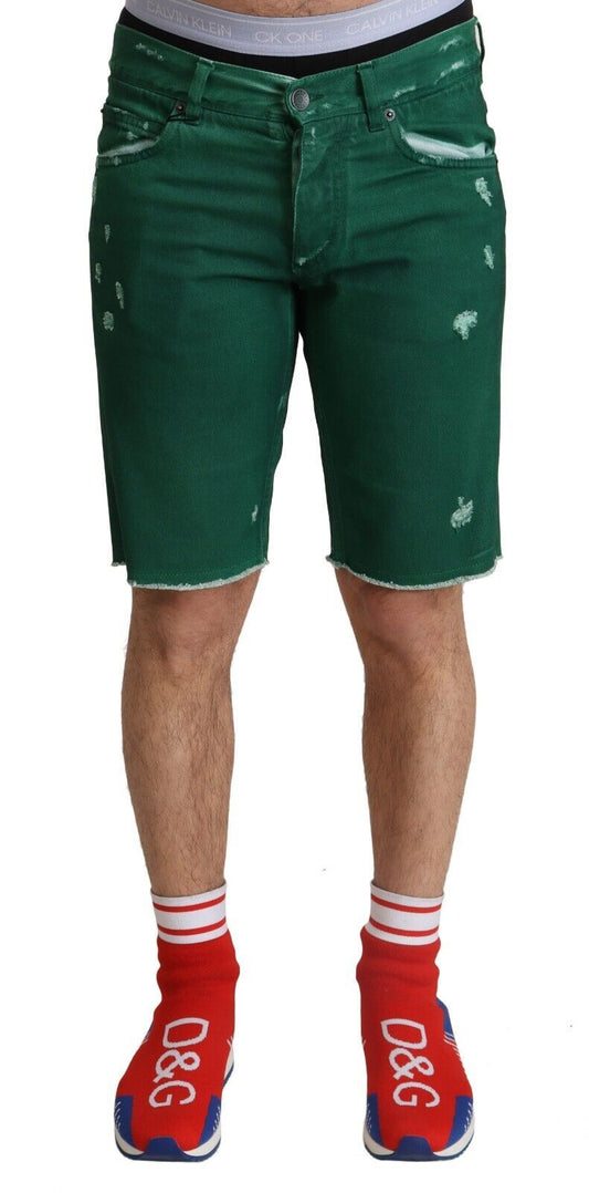 Bermudas vaqueras verdes elegantes de Dolce & Gabbana