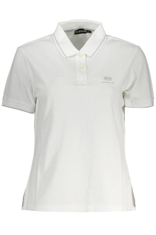 Polo blanco con detalles en contraste Napapijri Chic