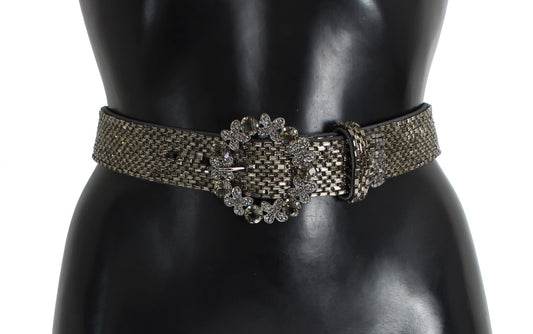 Cinturón ancho con lentejuelas y adornos de Dolce & Gabbana