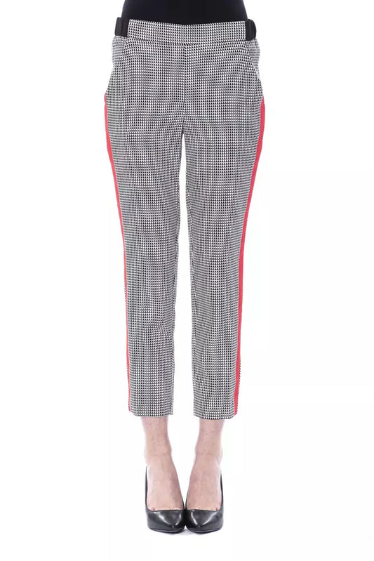 Pantalones de mujer de viscosa negra BYBLOS