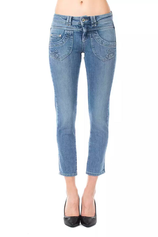 Capri de algodón azul claro para mujer Ungaro Fever