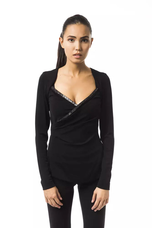 Top de mujer en viscosa negra BYBLOS