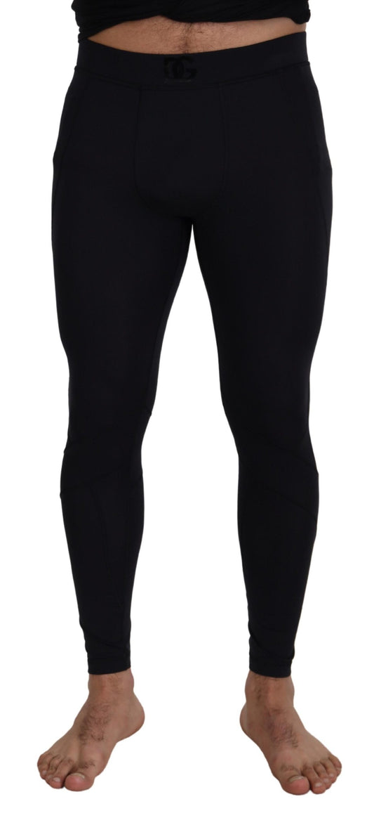 Pantalones negros elegantes de diseño de Dolce & Gabbana