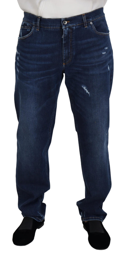 Pantalones vaqueros elegantes de color azul lavado de Dolce & Gabbana