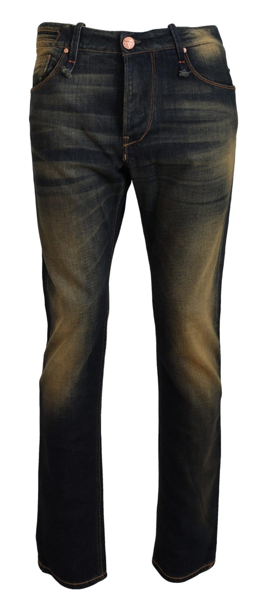 Pantalones vaqueros azules lavados Acht Elegant: auténtica artesanía