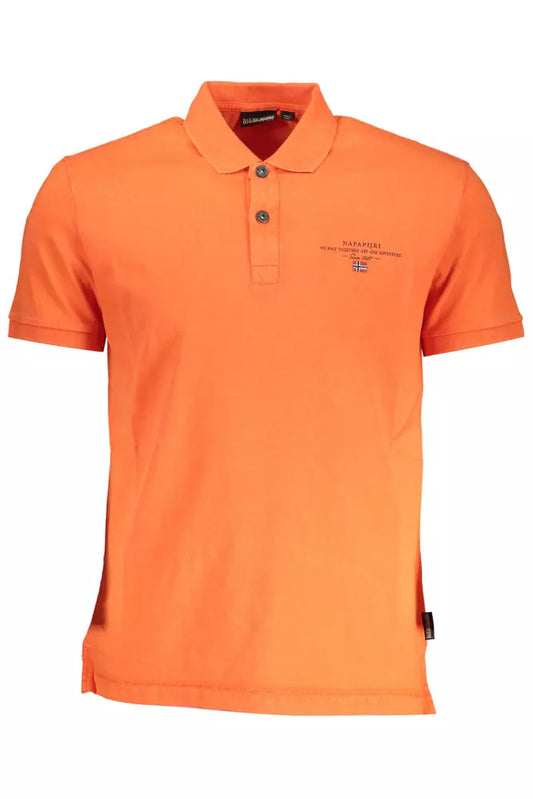 Polo rosa con logo bordado de Napapijri