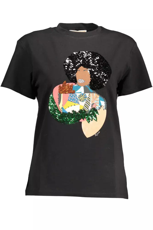 Camiseta estampada de manga corta con detalle de logotipo Kocca Chic