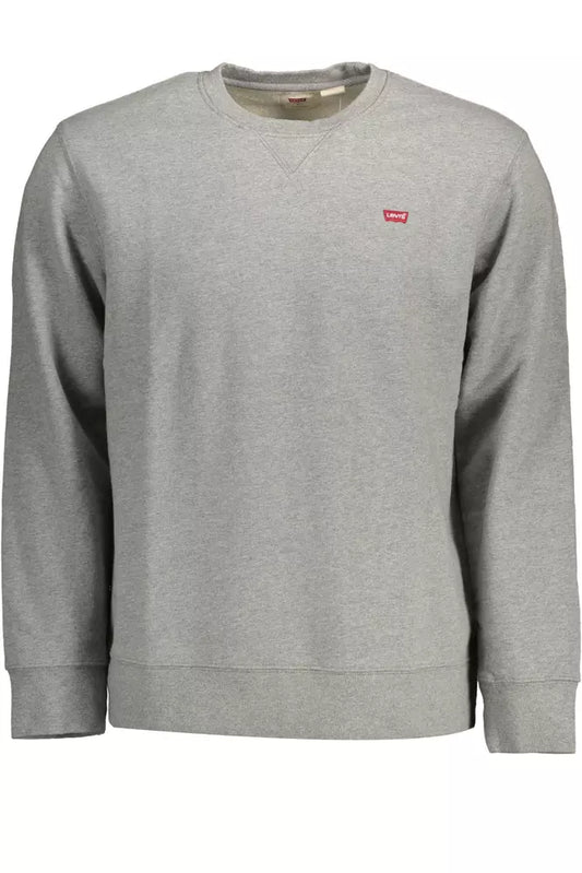 Sudadera con logotipo y manga larga en color gris elegante de Levi's