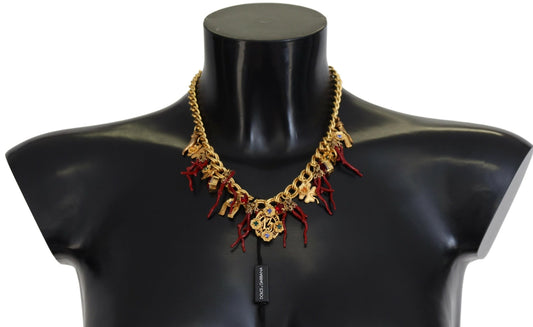 Collar llamativo con cristales multicolores de Dolce & Gabbana