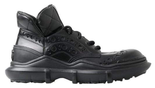 Botines elegantes de piel negra de Dolce & Gabbana