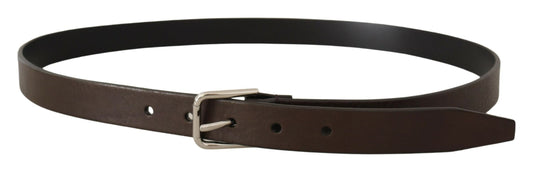 Cinturón elegante de piel con hebilla de metal de Dolce & Gabbana