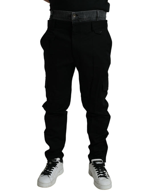 Pantalones jogger elegantes de algodón elástico de Dolce & Gabbana