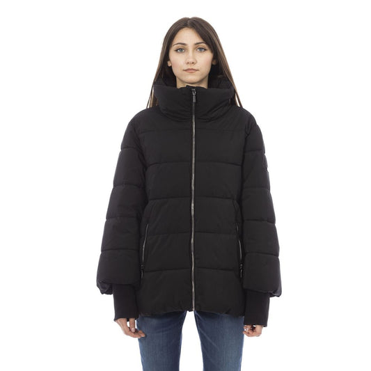 Chaqueta de mujer Baldinini Trend de poliamida negra