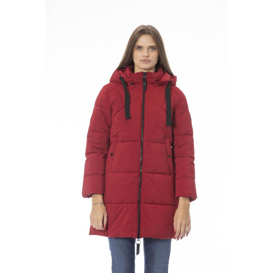 Chaqueta de poliéster roja para mujer Baldinini Trend