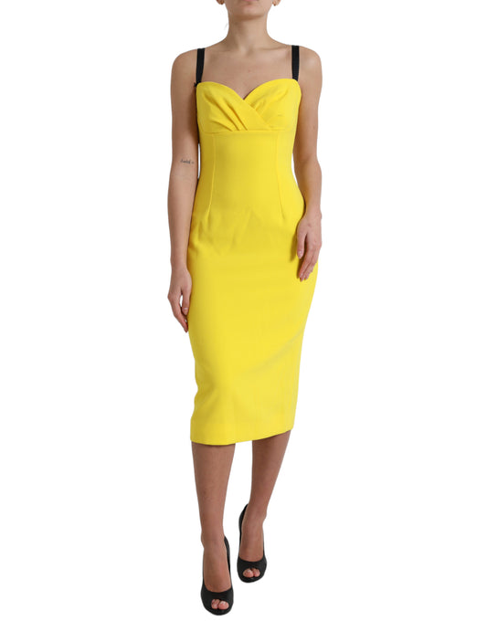 Vestido midi sin mangas Sunshine Chic de Dolce & Gabbana