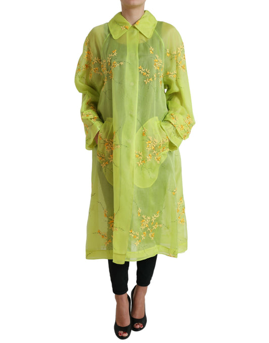 Chaqueta elegante de seda con bordados florales de Dolce & Gabbana