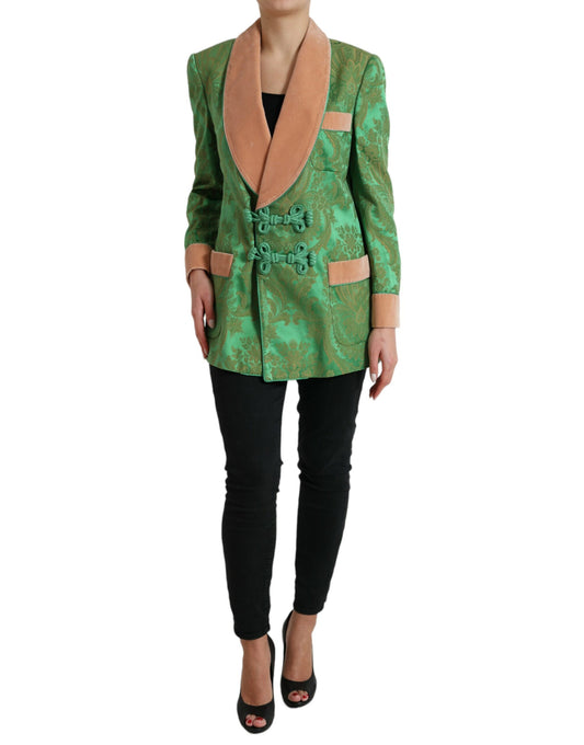 Blazer cruzado elegante con diseño floral de Dolce & Gabbana