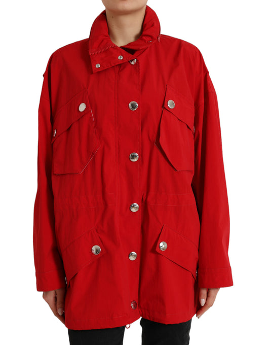 Chaqueta elegante de manga larga roja de Dolce & Gabbana