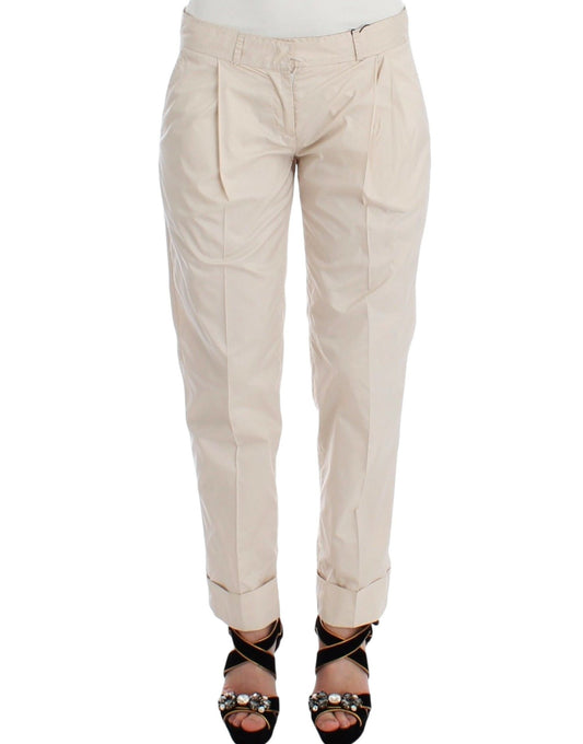 Ermanno Scervino Pantalón Chino Chic Beige - Elegancia Redefinida