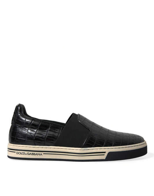 Zapatillas bajas elegantes de piel de cocodrilo de Dolce & Gabbana