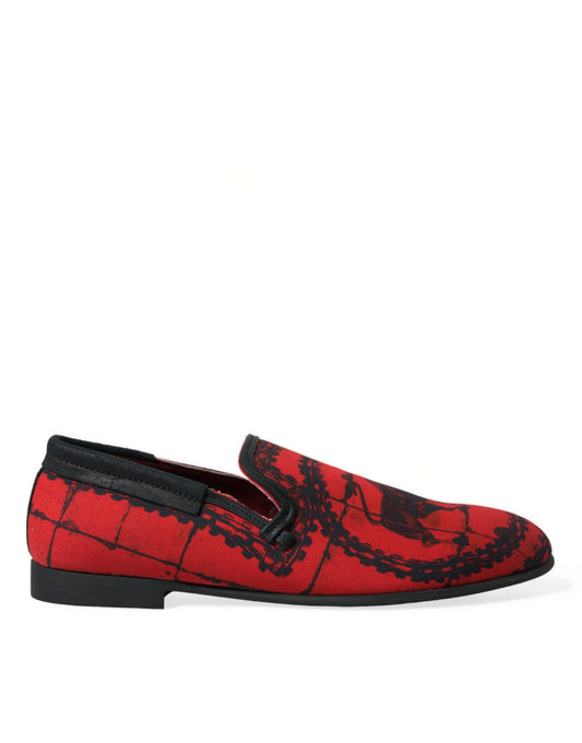 Mocasines de lujo en rojo y negro inspirados en los Toreros de Dolce & Gabbana