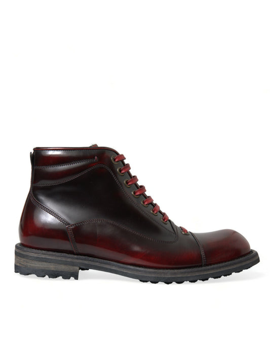 Botines de piel de dos tonos Dapper de Dolce & Gabbana