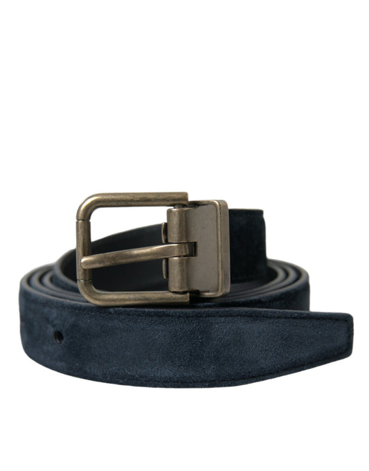 Cinturón elegante de piel de becerro y ante de Dolce & Gabbana