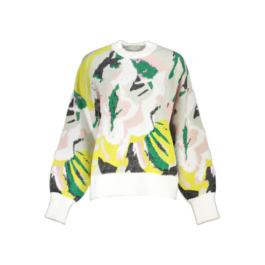 Suéter elegante de cuello alto y contraste de Desigual