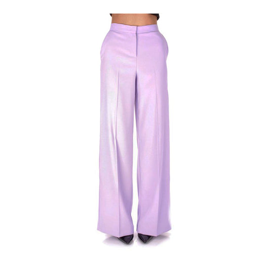 Pantalones elegantes de talle alto en crepe de PINKO