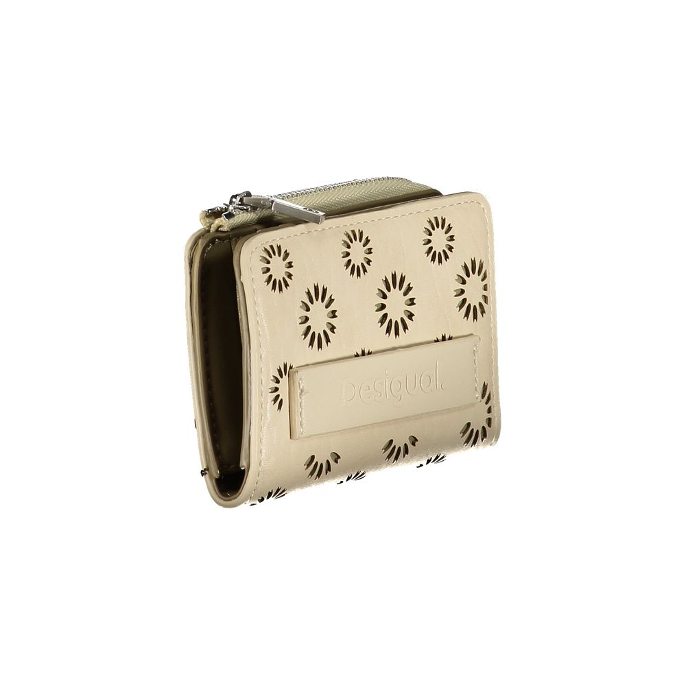 Monedero de polietileno beige Desigual