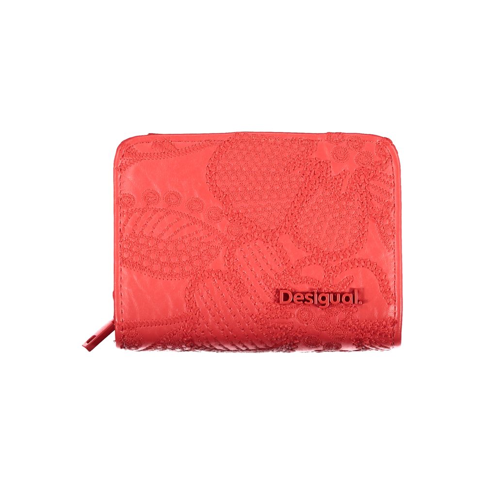 Monedero Desigual de polietileno rojo