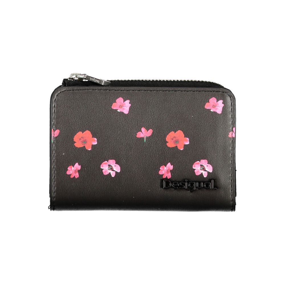 Monedero de polietileno negro Desigual